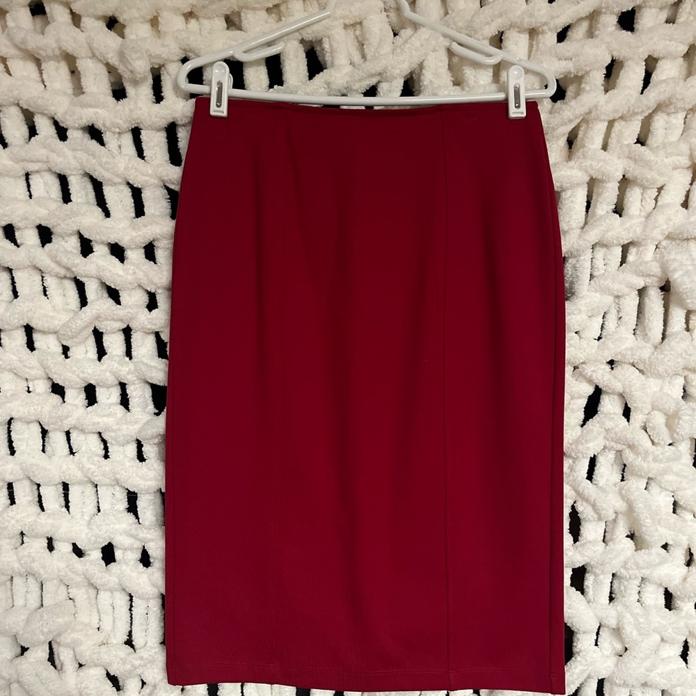 Flirtatious Sexy Red Slip Skirt